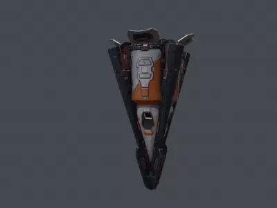 Starship Enterprise Low-poly 3D model