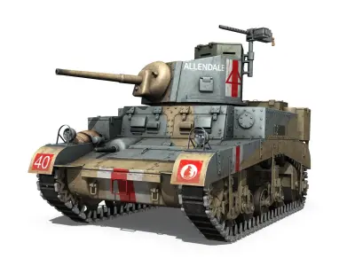 M3 Light Tank Honey - Allendale 3D model