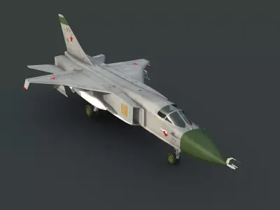 Sukhoi T6-1 Su-24 Prototype Low-poly 3D model