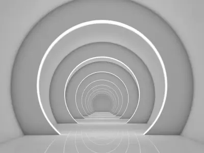 Sci Fi Tunnel 3D model 65