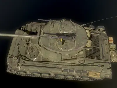 America M4 Sherman Medium Tank USA 3D model