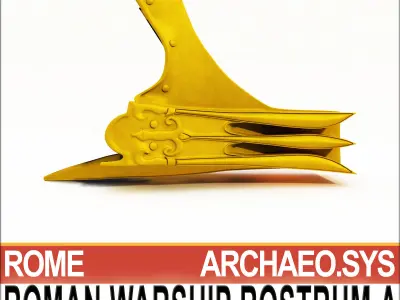 Roman Warship Naval Ram A 3D model