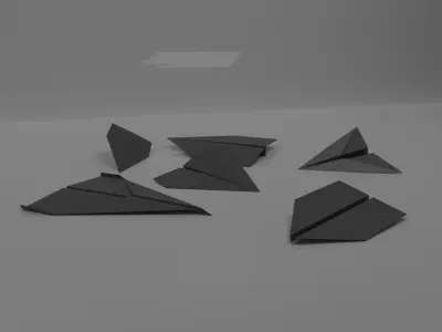 Different Models of Paper Planes  3D model