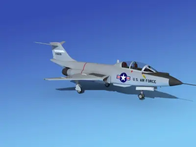 McDonnell F-101B Voodoo V03 3D model