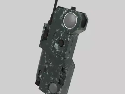 Used walkie talkie 3D model