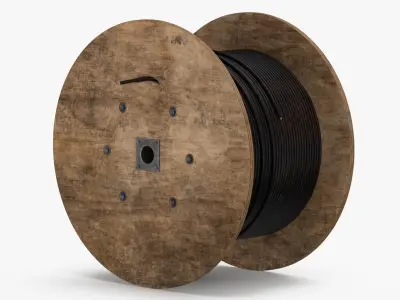 Wood Spool 02 3D model