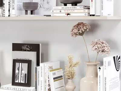 Book Decor Set 3D model