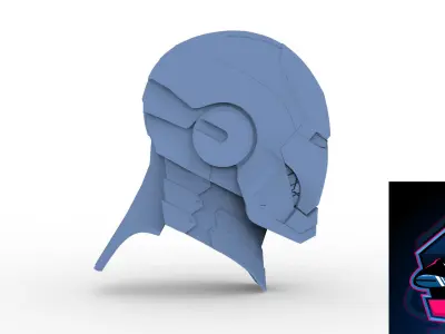 Ironman MK3 Helmet ready to 3d print 3D model
