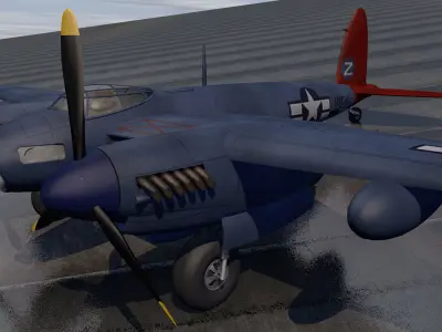DeHavilland Mosquito PR Mk-16 - USAF 3D model