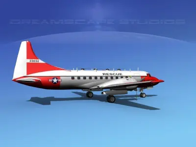 Convair T-29 USAF V02 3D model