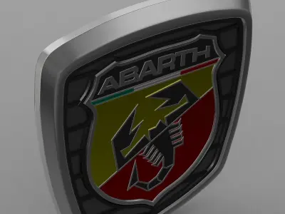 abarth logo 3D model