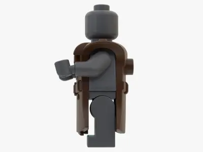 Real Size Lego Coat For Minifigure 3D model