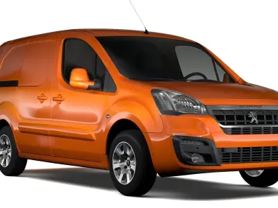 Peugeot Partner Van L2 2017 3D model