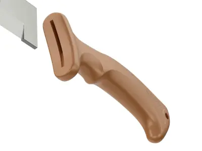 Machete With Ergonomic Handle 3D model