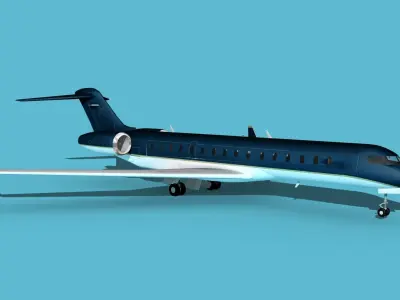 Bombardier Global 7000 V15 3D model
