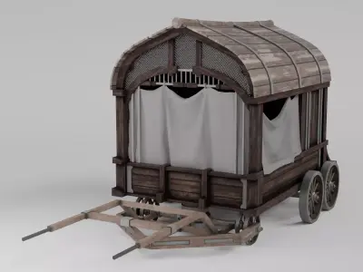 carriage  3D model purchase