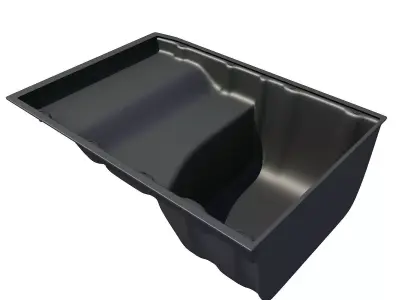 Black Oil Sump Pan 3D model 55 3D model
