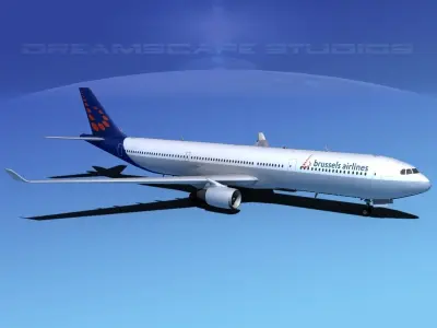 Airbus A330-300 Brussels Airlines 3D model