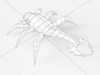 Scorpion low poly 3d model Low-poly 3D model