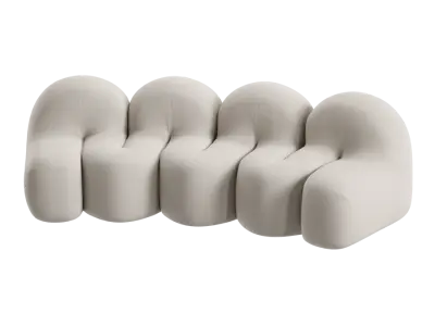  Thehighkey Curved Glove Couch Model 