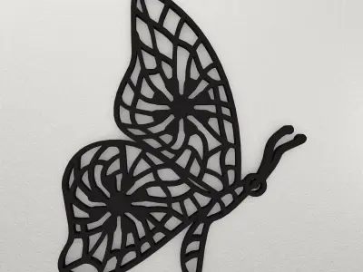 Butterfly Wall Decoration WARAJ27 3D print model