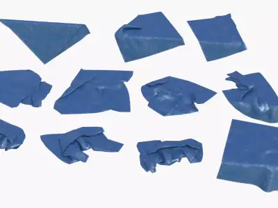 Tarp Assets 01 Low-poly 3D model