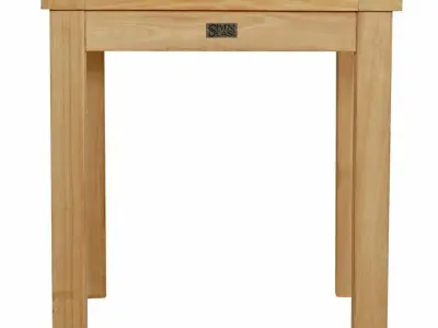 Corum Teak Solid Wood Side Table Free 3D model