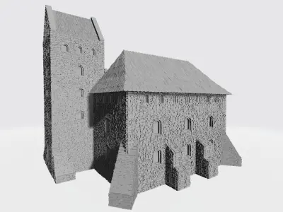 Model castle of Trakai in Lithuania 3D print model