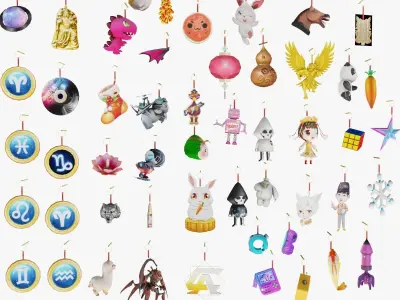 Accessory PendantTail 51 unit 3D model