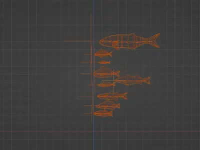 Mediterranean Fishes Set Nine piece low-poly 3D model FREE Free low-poly 3D model