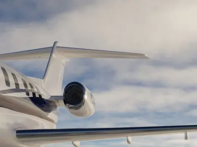 Pilatus PC-24 Private Jet Airplane 3D Model  game-ready Low-poly 3D model