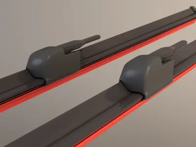 car wipers Low-poly 3D model