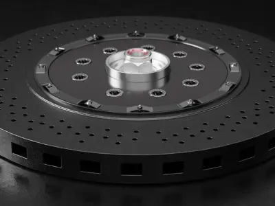 Car Brake Disc Type Three 3D model