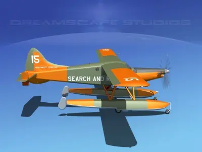 DeHavilland DHC-2 Turbo Beaver V11 3D model
