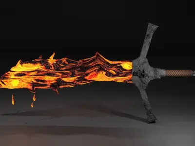 Fire Blade 3D model