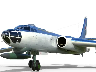 Tu-16 Badger Xian H-6A 3D model