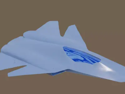 FA xx 6th Generation Stealth Fighter Low-poly 3D model