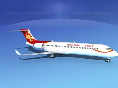 Comac ARJ21-700 Hainan Airlines 3D model