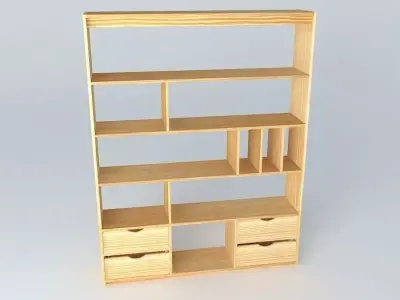 Pine furniture separation Free 3D model