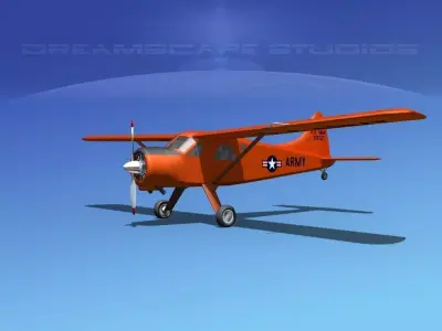 Dehaviland DH-2 Beaver US Army 1 3D model