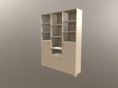 Bookcase Free 3D model
