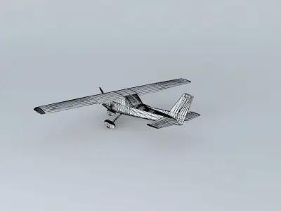 Template Cessna 152 Free 3D model