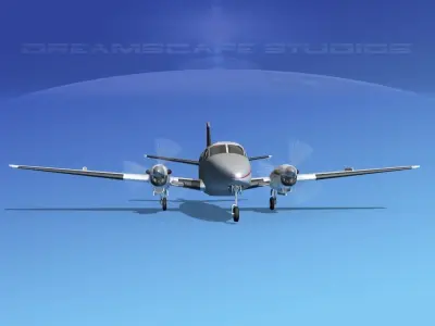 Beechcraft B99 Johansen Air 3D model