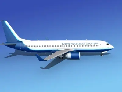 Boeing 737-800ER Pacific Northwest 3D model