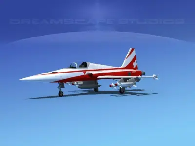 Northrop F-5E Tiger Switzerland 3D model