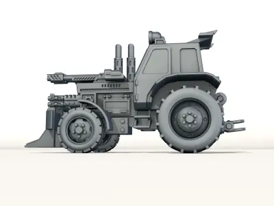 combat tractor 3D print model