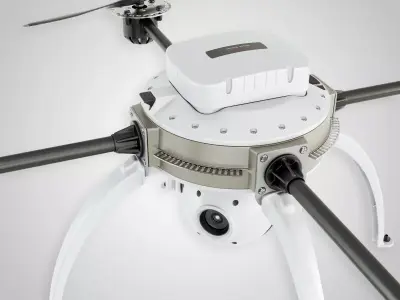 Drone Quadrocopter Low-poly 3D model