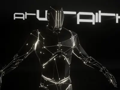 4 Androids Pack Download High Quality 3d Model Original Design Free low-poly 3D model