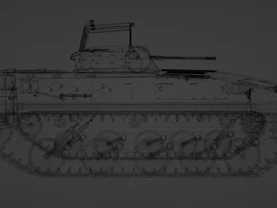 Armoured Infantry Fighting Vehicle Low-poly 3D model