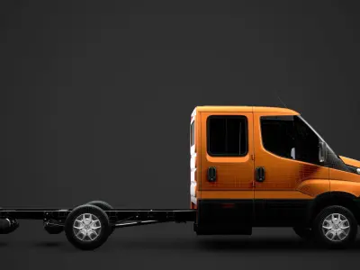 Iveco Daily Crew Cab L3 Chassis 2019 3D model